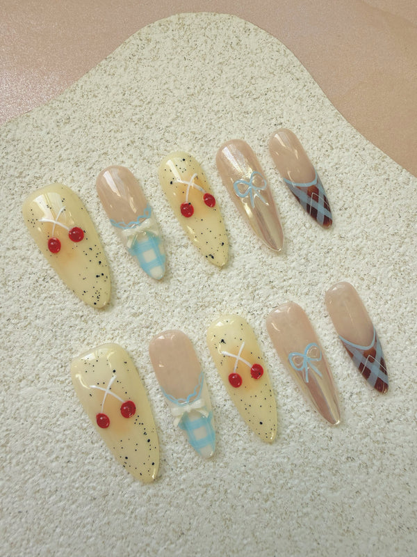 Cute Cherry Yellow Tone