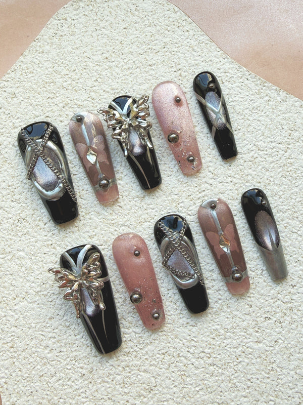 Black Purple Butterfly