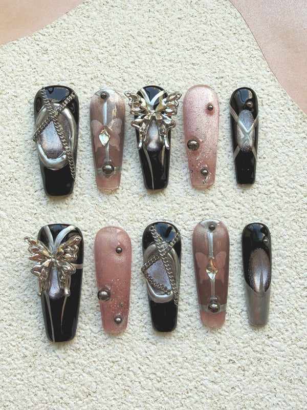 Black Purple Butterfly